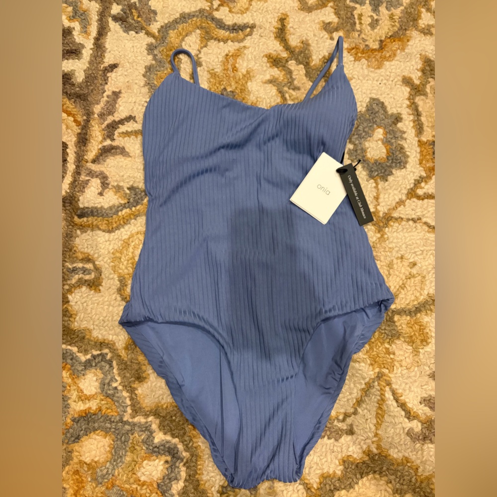 Onia Women's One-Piece Swimsuit in Slate Blue